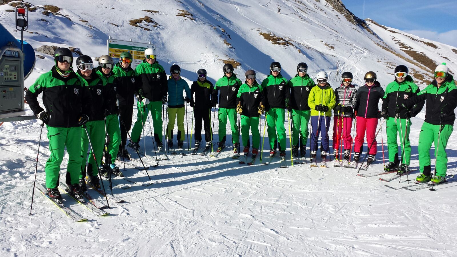 Skilehrerausbildung am 13.12.15 am Grubigstein